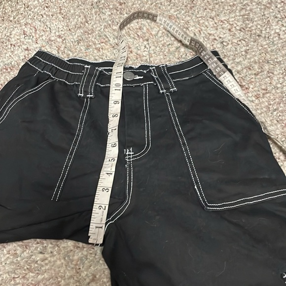 Almost famous wide leg cargo jeans with white contrast stitching - Picture 5 of 8